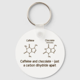 Caffeine en chocolade-Sleutelhanger Sleutelhanger
