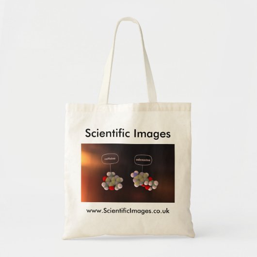 Caffeine en denosine tote bag (Voorkant)