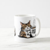 Caffeine First Coffee Mug for Grumpy Coffee Lovers (Devant droit)
