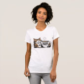 Caffeine First T-Shirt for Coffee Lovers with Atti (Devant entier)