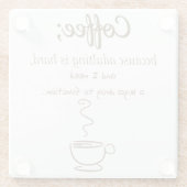 Caffeine Glazen Onderzetter (Achterkant)