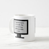 Caffeine in code Mok (Voorkant links)