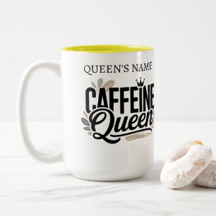 Caffeïne Koningin Grappige Koffie Liefhebber Mok C