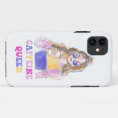 Caffeine koningin koffieover Case-Mate iPhone case (Achterkant (horizontaal))