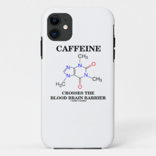 Caffeine kruist de bloedbraindrager iPhone 11 hoesje