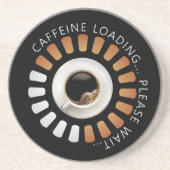 Caffeine loading zandsteen onderzetter (Voorkant)