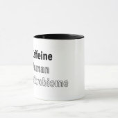 Caffeine, menselijk en microbioom mok (Midden)