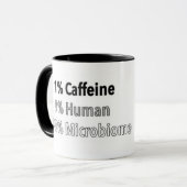 Caffeine, menselijk en microbioom mok (Voorkant links)