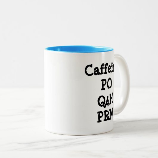 Caffeine-Mok Tweekleurige Koffiemok (Voorkant rechts)