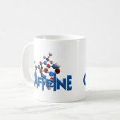 Caffeine Moleculaire structuur Koffiemok (Voorkant links)