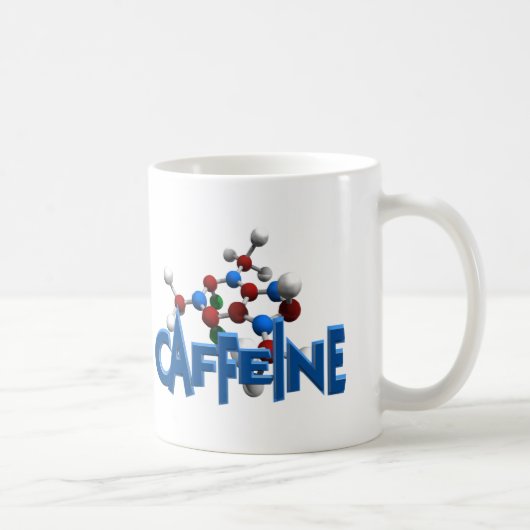 Caffeine Moleculaire structuur Koffiemok (Rechts)