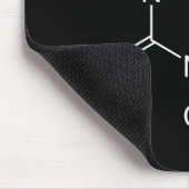 Caffeine Molecule Black Muismat (Hoek)
