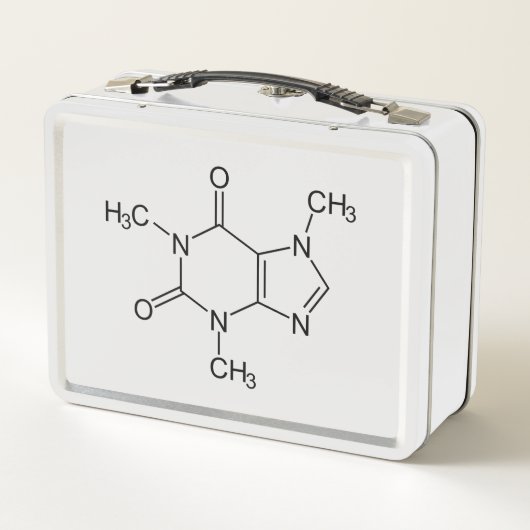 Caffeine Molecule Chemistry Coffee atomee (Achterkant)