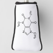 Caffeine Molecule Chemistry Coffee atomee Golfheadcover (Draai 90)