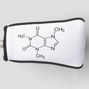 Caffeine Molecule Chemistry Coffee atomee Golfheadcover
