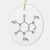 Caffeine Molecule Chemistry Coffee atomee Keramisch Ornament (Links)
