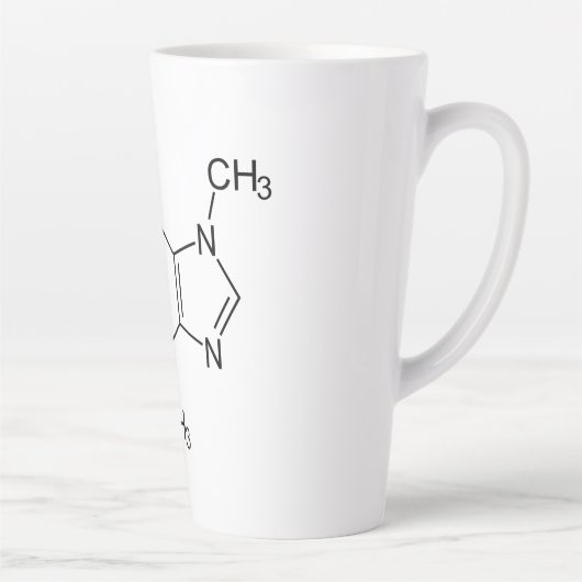 Caffeine Molecule Chemistry Coffee atomee Latte Mok (Rechts)