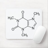 Caffeine Molecule Chemistry Coffee atomee Muismat (Met muis)