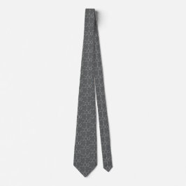 Caffeine Molecule Coffee Lovers Charcoal Grey Stropdas
