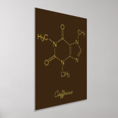 Caffeine Molecule Coffee Lovers Folie Afdrukken (Laagn)