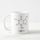 Caffeine Molecule Coffee Lovers Persoonlijk Koffiemok (Links)