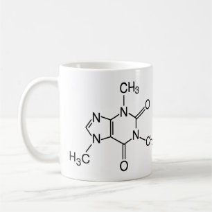 Caffeine Molecule Coffee Mok
