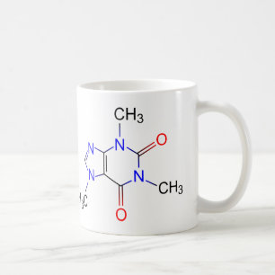 Caffeine Molecule Coffee Mok