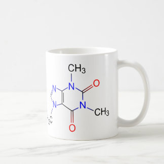 Caffeine Molecule Coffee Mok