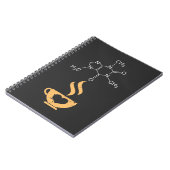 Caffeine Molecule Gift Coffee Lover Science Nerds Notitieboek (Linkerzijde)