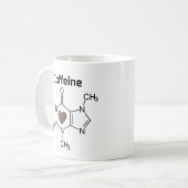 Caffeine Molecule Koffiemok (Voorkant links)