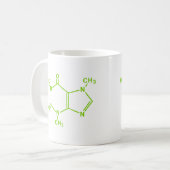 Caffeine Molecule Koffiemok (Voorkant links)