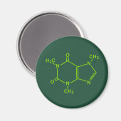 Caffeine Molecule Magneet (Voorkant / Achterkant)