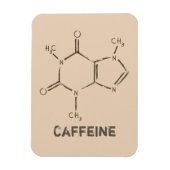 Caffeine Molecule Magneet (Verticaal)