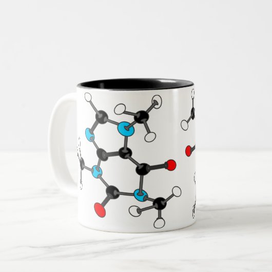 Caffeine Molecule Mok (Voorkant links)