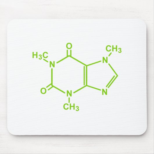 Caffeine Molecule Muismat (Voorkant)