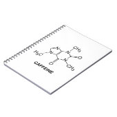 Caffeine Molecule Notitieboek (Linkerzijde)