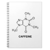 Caffeine Molecule Notitieboek (Voorkant)