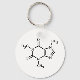 Caffeine Molecule sleutelhanger
