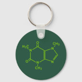 Caffeine Molecule Sleutelhanger (Voorkant)