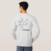Caffeine Molecule T-shirt (Achterkant volledig)