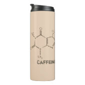 Caffeine Molecule Thermosbeker (Geroteerd rechts)