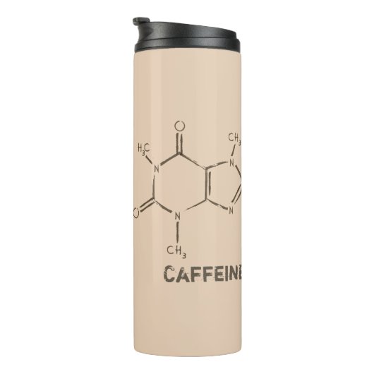 Caffeine Molecule Thermosbeker (Geroteerd rechts)