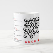 Caffeine-niveau heeft veel koffie-Mok nodig Extra Grote Beker (Voorkant)