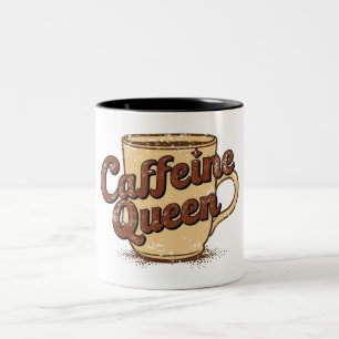 Caffeine Queen Tweekleurige Koffiemok