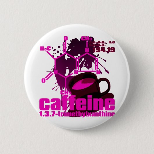Caffeine Ronde Button 5,7 Cm (Voorkant)