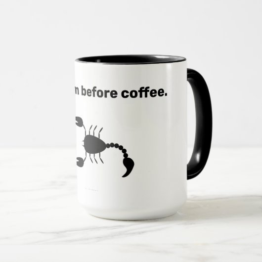 Caffeine Scorpion Mok (Voorkant rechts)