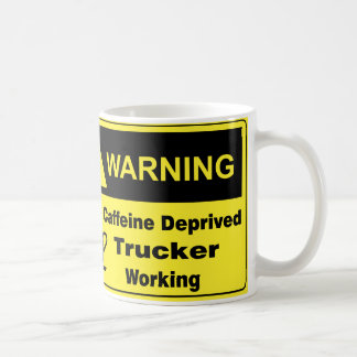 Caffeine Warning Trucker Koffiemok
