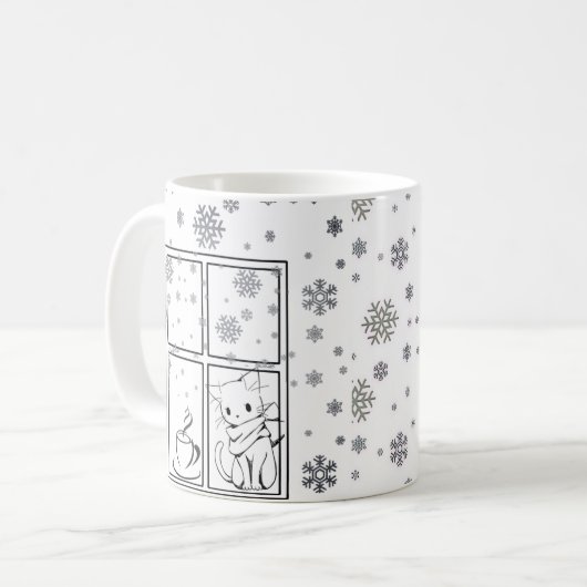 Caffeine & Whiskers Mug (Devant gauche)