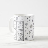 Caffeine & Whiskers Mug Koffiemok (Voorkant links)