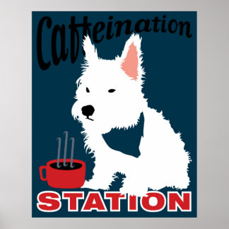 Caffeineringsstation Poster